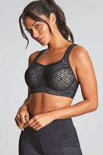 5021C Power UW P -urheilurintaliivit Black Lace & Chalk