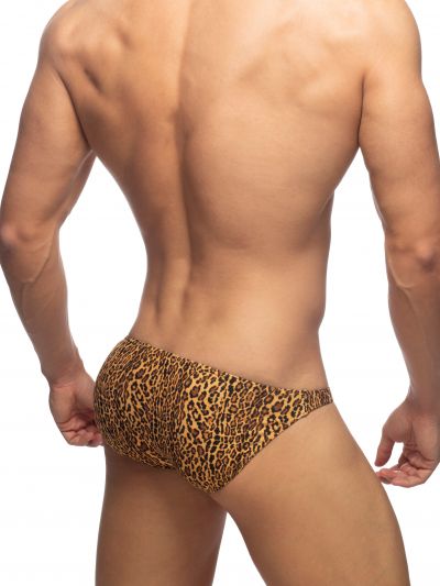 Addicted Leopard mini bikini uimahousut brown Mini bikini brief 80% Polyesteri, 20% Elastaani S-XL ADS270_brown