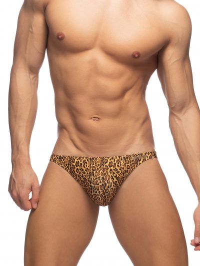 Addicted Leopard mini bikini uimahousut brown Mini bikini brief 80% Polyesteri, 20% Elastaani S-XL ADS270_brown