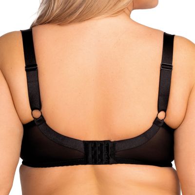 Nessa Alizee Soft UW -rintaliivit Black Kaarituettu, toppaamaton liivi kaksikerroksisilla mesh- ja joustopitsikupeilla. 65-100, E-O ALZ-550-BLK