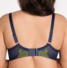 Gorsenia Arianna Soft -rintaliivit Navy & Lime-thumb Kaarituettu, toppaamaton meshliivi pitsiyksityiskohdilla. 70-95, D-J K798