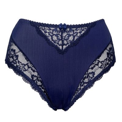 Plaisir Lingerie Beate Elegance -midialushousut Dark Blue Normaalikorkeat alushousut Beate-sarjaan. 40-56 151-17/DAB