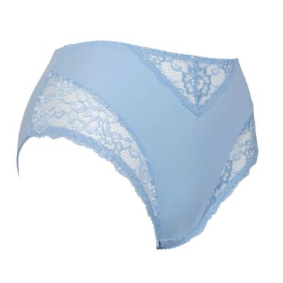 Plaisir Lingerie Beate-midialushousut Crystal Blue (ENNAKKOTILAUS 6.2.) Normaalikorkeat alushousut Beate-sarjaan. 42-56 144-6/CRB