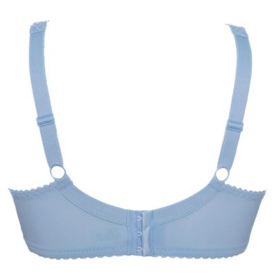 Plaisir Lingerie Beate UW Soft Full Cup -rintaliivit Crystal Blue (ENNAKKOTILAUS 6.2.) Kaarituettu, toppaamaton, joustopitsinen täyskuppiliivi. 80-105 D-H 619431-6/CRB