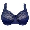 Plaisir Lingerie Beate Elegance UW Soft Full Cup -rintaliivit Dark Blue-thumb Kaarituettu, toppaamaton, joustopitsinen täyskuppiliivi. 80-110 D-H 619432-17/DAB