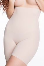 Bermuda High Waist lahkeelliset alushousut Natural Beige