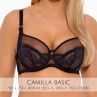 Gaia Lingerie Camilla Soft -rintaliivit Black-thumb Kaarituettu, toppaamaton lähes täyskuppinen balconetteliivi. 70-105, D-L BS-1262-CZA-S16