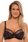 Gaia Lingerie Camilla Soft -rintaliivit Black-thumb Kaarituettu, toppaamaton lähes täyskuppinen balconetteliivi. 70-105, D-L BS-1262-CZA-S16