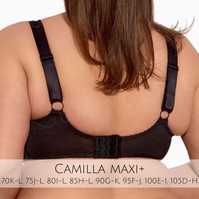 Gaia Lingerie Camilla Soft -rintaliivit Black Kaarituettu, toppaamaton lähes täyskuppinen balconetteliivi. 70-105, D-L BS-1262-CZA-S16