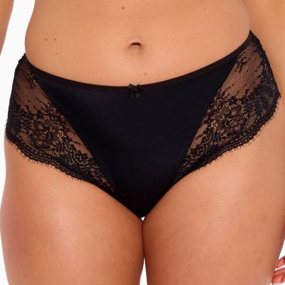 Gaia Lingerie Camilla-midialushousut Black Normaalikorkea alushousut L/40 - 4XL/48 GFP-1262-CZA-FP