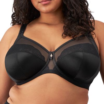 Elomi Cate Allure UW Full Cup-rintaliivit Black Kaarituettu ja toppaamaton kokokuppinen liivi pussitetulla takaosalla. 75-105, F-O EL302405-BLK