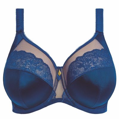 Elomi Cate Allure UW Full Cup -rintaliivit Lapis Blue Kaarituettu ja toppaamaton kokokuppinen liivi pussitetulla takaosalla. 75-105, F-O EL302405-LAS