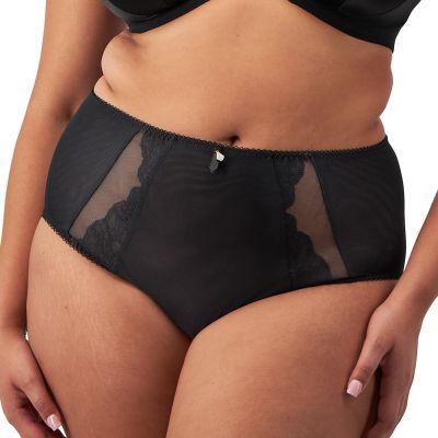 Elomi Cate Allure Full Brief -alushousut Black Full Brief -malliset korkeavyötäröiset alushousut. M/40-4XL/50 EL302451-BLK