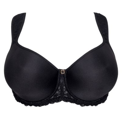 Plaisir Lingerie Eva UW Moulded -t-paitaliivit Black Kaarituettu kokokuppinen t-paitaliivi. 75-105, D-I 5995-1/BLK