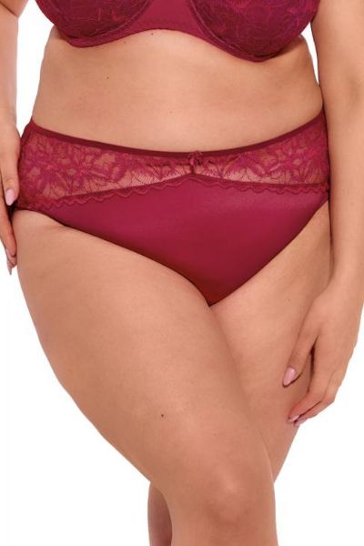 Gaia Lingerie Evy-midialushousut Raspberry Red Normaalikorkeat alushousut. L/40 - 4XL/48 GFP-1275-MAL