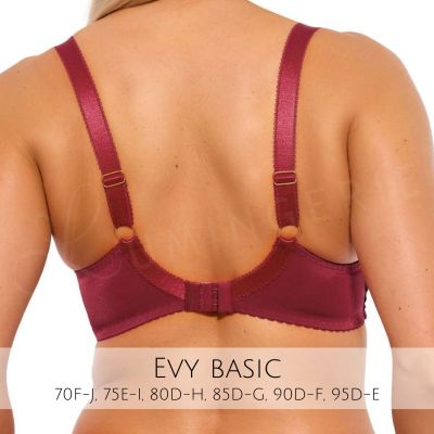 Gaia Lingerie Evy Semi Soft -rintaliivit Raspberry Red Kaarituettu, puolitopattu 70-105, D-L BS-1275-MAL