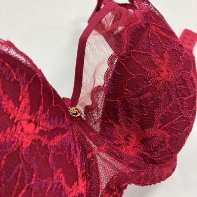 Gaia Lingerie Evy Semi Soft -rintaliivit Raspberry Red Kaarituettu, puolitopattu 70-105, D-L BS-1275-MAL