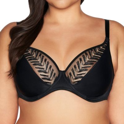 Ava Goddess UW Soft Bralette -rintaliivit Black Kaarituettu ja toppaamaton liivi yhdellä pystysaumalla. 65-105, D-L AV2118-BLK