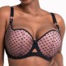 Curvy Kate Boost Heartbreaker UW Padded Balcony -rintaliivit Black/Pink-thumb Kaarituettu, topattu push up -balconette sydänkuosilla. 65-105, E-M CK-092-106-BPK