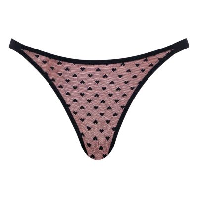 Curvy Kate Boost Heartbreaker Tanga-stringit Black/Pink Matalavyötäröiset tangahousut. 34/36 - 50 CK-092-211-BPK