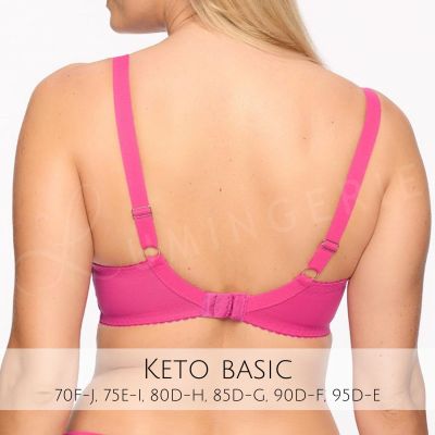 Gaia Lingerie Keto Semi Soft -rintaliivit Fuksja Kaarituettu, puolitopattu. 70-105, D-L BS-1134-FUK