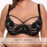 Gaia Lingerie Keto Semi Soft -rintaliivit Black-thumb Kaarituettu, puolitopattu. 70-105, D-L BS-1134-CZA