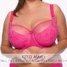 Gaia Lingerie Keto Semi Soft -rintaliivit Fuksja-thumb Kaarituettu, puolitopattu. 70-105, D-L BS-1134-FUK