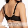 Gaia Lingerie Keto Semi Soft -rintaliivit Black-thumb Kaarituettu, puolitopattu. 70-105, D-L BS-1134-CZA