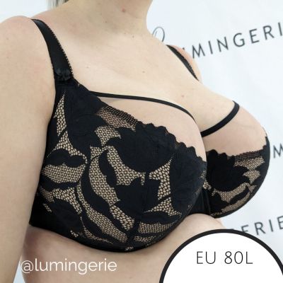 Gaia Lingerie Keto Semi Soft -rintaliivit Black Kaarituettu, puolitopattu. 70-105, D-L BS-1134-CZA