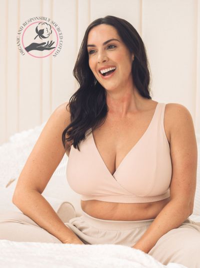 Royce Lingerie Mia Nursing & Sleep -bralette Blush Kaaritueton bralettetoppi. 75-95 G/H - M/N 1451-BLH