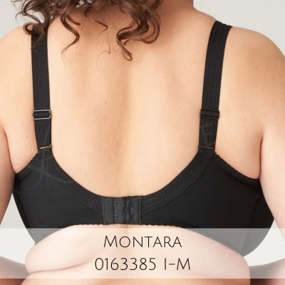 PrimaDonna Montara UW Full Cup -rintaliivit Black Kaarituettu, toppaamaton täyskuppinen liivi sivutuella. 70-110, D-M 01633-80/85-ZWA