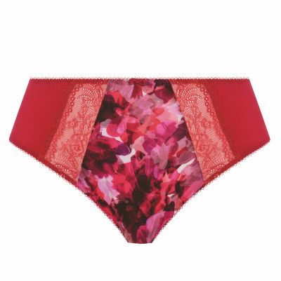 Elomi Morgan High Leg Brief -alushousut Berry Crush Midihousu normaalikorkealla vyötäröllä, korkealle leikatut jalansuut. M/40 - 4XL/50 EL4118-BEH