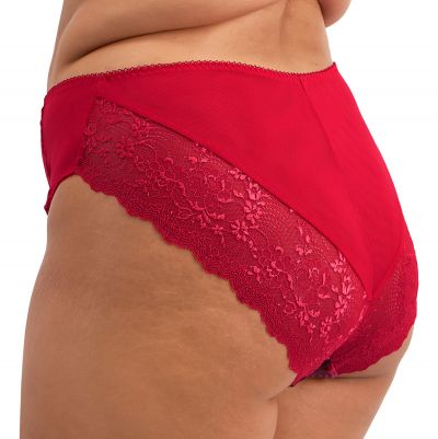 Elomi Morgan High Leg Brief -alushousut Berry Crush Midihousu normaalikorkealla vyötäröllä, korkealle leikatut jalansuut. M/40 - 4XL/50 EL4118-BEH