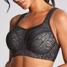 Panache Sport 5021C Power UW P -urheilurintaliivit Black Lace & Chalk-thumb Kaarituettu, topattu urheiluliivi muunneltavilla olkaimilla. 65-90, E-M 5021C-BLC