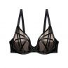 Playful Promises Ramona UW Strap & Mesh -rintaliivit Black Leatherette (ENNAKKOTILAUS 18.9.)-thumb Kaarituettu, toppaamaton meshliivi remmiyksityiskohdilla. 65-100, D-K PP-3220-L