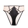 Playful Promises Ramona Strap & Mesh HW Brief -alushousut Black Leatherette (ENNAKKOTILAUS 18.9.)-thumb  38 - 54 PP-HWB-3220-L