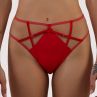 Playful Promises Ramona Strap & Mesh HW Brief -alushousut Ruby Red Satin-thumb  38 - 54 PP-HWB-3220-RR