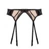 Playful Promises Ramona Strap & Mesh HW -sukkanauhavyö Black Leatherette (ENNAKKOTILAUS 18.9.)-thumb  38 - 54 PP-SB-3220-L