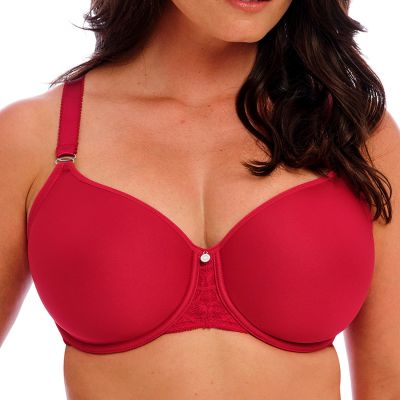 Fantasie Reflect UW Moulded-t-paitarintaliivit Red Kokokuppinen, kaarituettu liivi, jossa sileät muotoonprässätyt kupit 65-90, D-J FL101810-RED