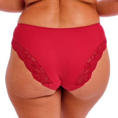 Fantasie Reflect Midi Brief -alushousut Red Normaalivyötäröiset alushousut pitsikoristeilla. XS-2XL FL101850-RED