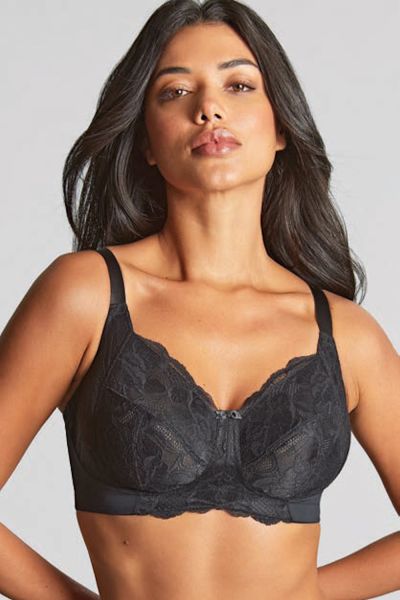 Panache Rocha NW Full Cup -rintaliivit Black Kaaritueton, toppaamaton kokokuppinen liivi. 60-90, D-M 10345-BLK