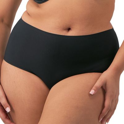 Fantasie Smoothease Curve Stretch Full Brief -alushousut Black Korkeavyötäröiset ns. yhden koon housut 2XL-3XL-koolle. 2XL-3XL FL2312-BLK