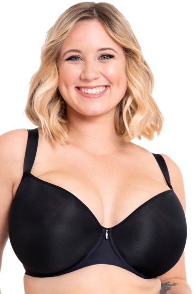 Curvy Kate Smoothie UW Spacer -rintaliivit Black Kaarituettu, saumaton ja sileä t-paitaliivi muunneltavilla olkaimilla. 65-105, E-M CK-072-104-BLK