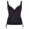 Panache Swimwear Spirit UW Plunge -tankini Black-thumb Kaarituettu tankini säädettävillä sivuilla. 65-85, F-M SW1781-BLK