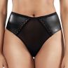 Parfait Stevie HW Thong -stringit Black Faux Leather (ENNAKKOTILAUS 8.11.)-thumb Korkeavyötäröiset stringit Stevie-sarjaan. S/36-38 - 3XL/56-58 P50124-BLK