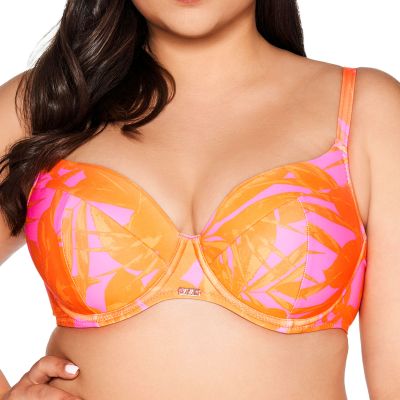 Ava Swimwear Tangerine UW Padded -bikiniliivit Kaarituettu, topattu bikiniliivi. 70-100, D-L SK-214-TAN