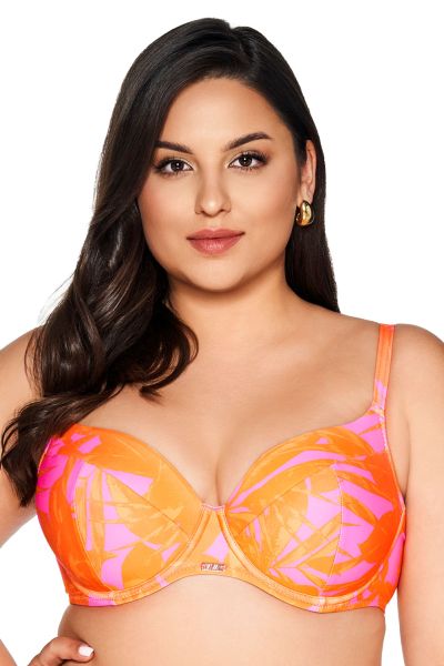 Ava Swimwear Tangerine UW Padded -bikiniliivit Kaarituettu, topattu bikiniliivi. 70-100, D-L SK-214-TAN