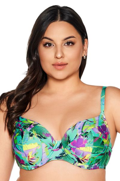 Ava Swimwear Vibrant UW Padded -bikiniliivit Kaarituettu, topattu bikiniliivi. 65-100, D-L SK-210-VIB