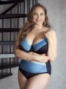 Plaisir Lingerie Wave-bikinihousut Sparkly Blue-thumb Maksimallin bikinihousut koristeellisella vyötäröllä. 42-54 T0068-24/SPB