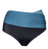 Plaisir Lingerie Wave-bikinihousut Sparkly Blue-thumb Maksimallin bikinihousut koristeellisella vyötäröllä. 42-54 T0068-24/SPB